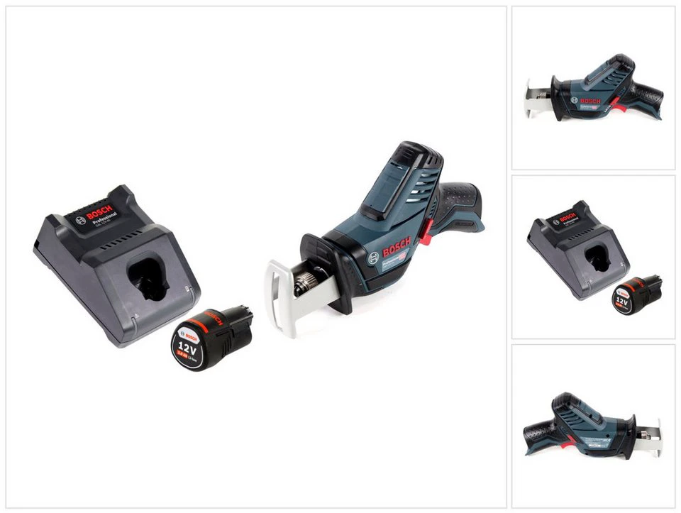 Bosch Professional GSA 12V-14 Akku-Reciprosäge Säbelsäge 12 V 2,0 Ah Akku Ladegerät