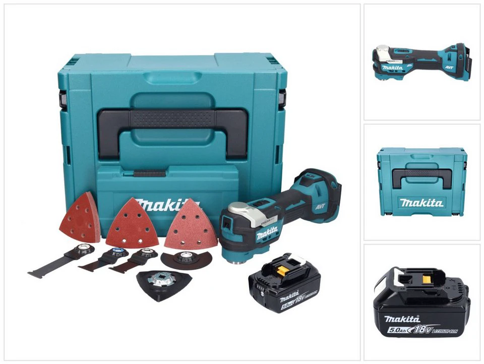 Makita Akku-Multifunktionswerkzeug DTM 52 T1JX4 18 V Starlock Max Brushless