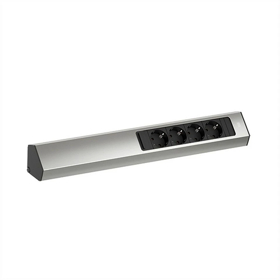 Bachmann CASIA 2 Steckdosenleiste 4xCEE7/3 2,0m AEH Edelstahl-Optik