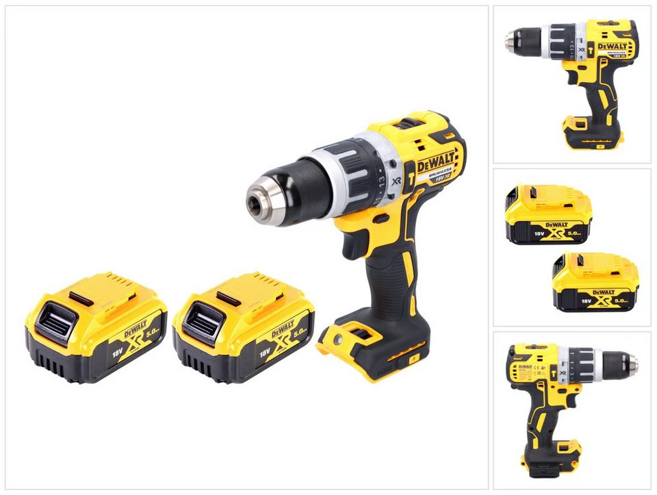 DeWalt DCD 796 Akku-Schlagbohrschrauber 18 V 70 Nm Brushless 2x Akku 5,0 Ah