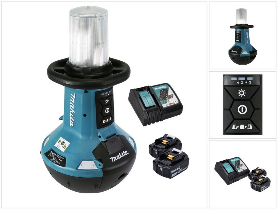 Makita Baustrahler DML 810 Akku LED Flächenlicht 5500 lm IP54