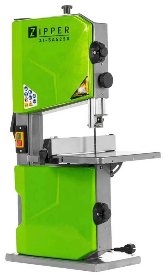 ZIPPER Holzbandsäge ZI-BAS250 mit 500 Watt Motor
