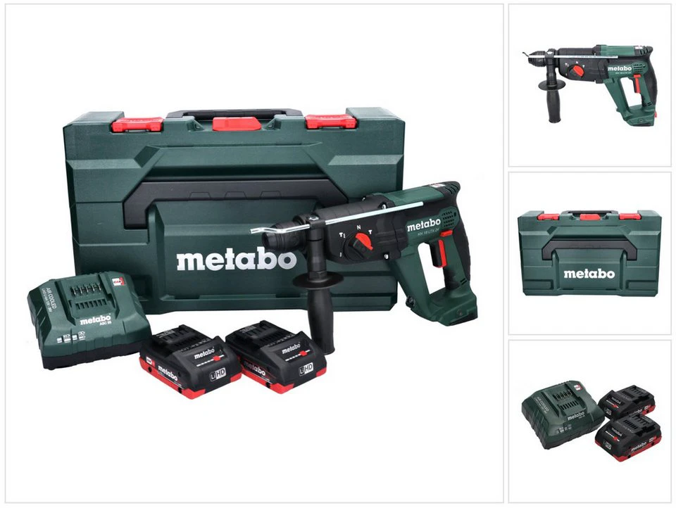 Metabo Akku-Kombihammer KH 18 LTX 24 18 V 2,1 J SDS-plus 2x 4,0 Ah