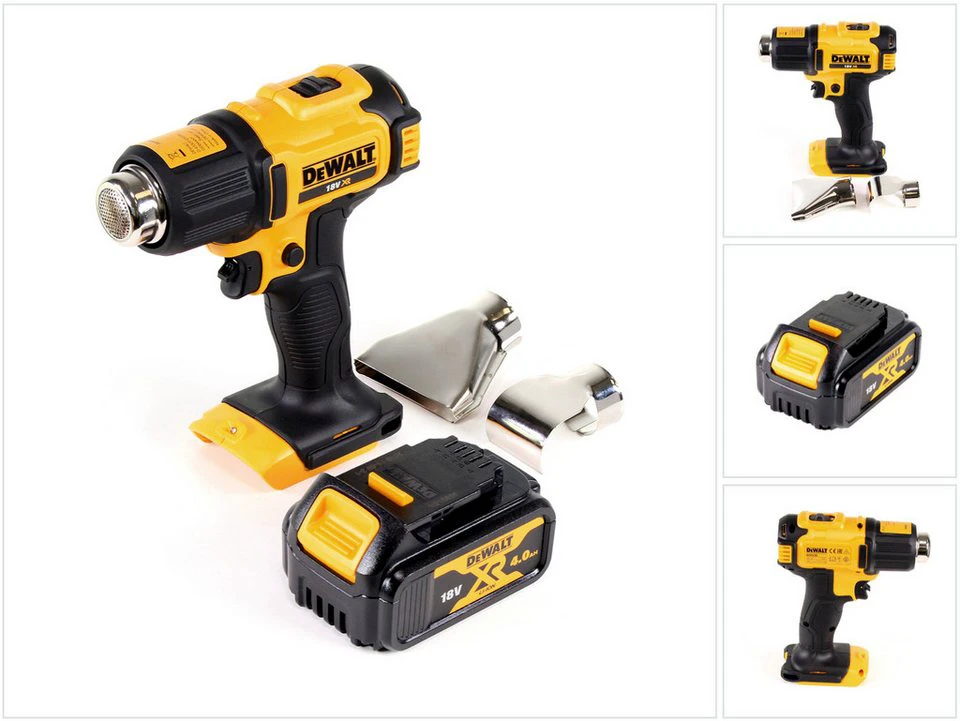 DeWalt Heißluftpistole DCE 530 N 18V 530°C mit Akku 4,0Ah
