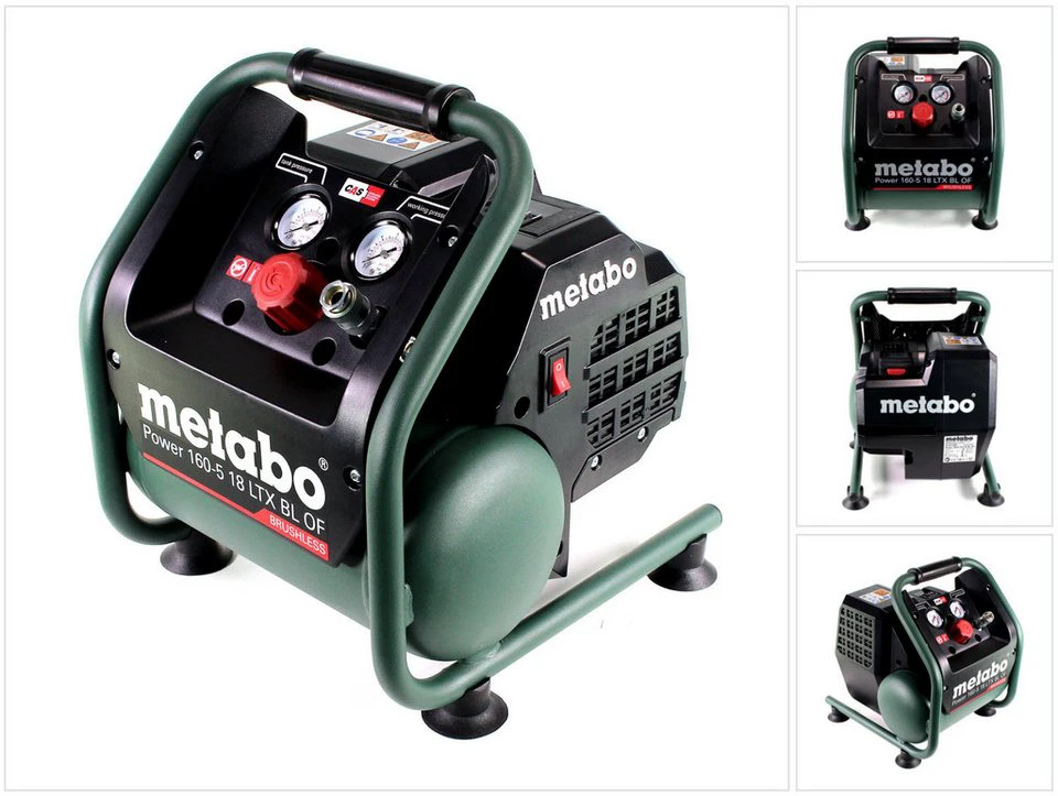 Metabo Power 160-5 18 LTX BL OF Akku-Kompressor 18 V 8,0 bar Brushless Solo
