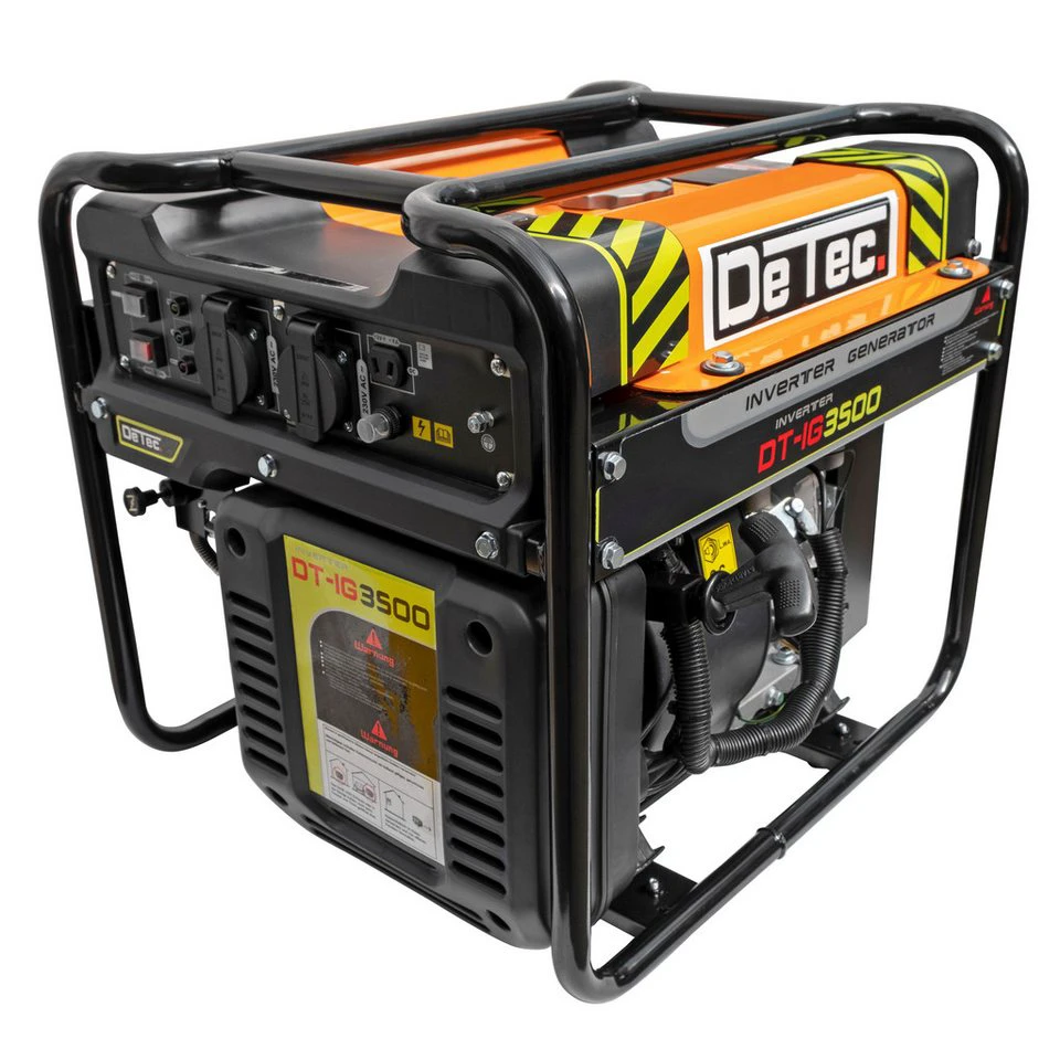 DeTec. Stromgenerator DT-IG3500 Inverter 3,5 kW Benzin 230V 12V