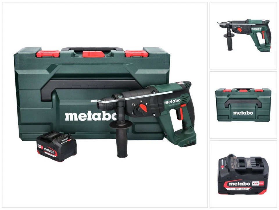 Metabo KH 18 LTX 24 Akku Kombihammer 18 V 2,1 J SDS-plus 4,0 Ah metaBOX 165 L