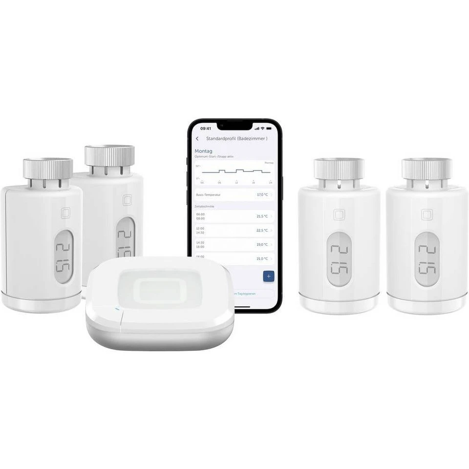Homematic IP Starter-Set Heizen – pure HmIP-SK28 mit Access Point 2 und 2 Heizkörperthermostaten