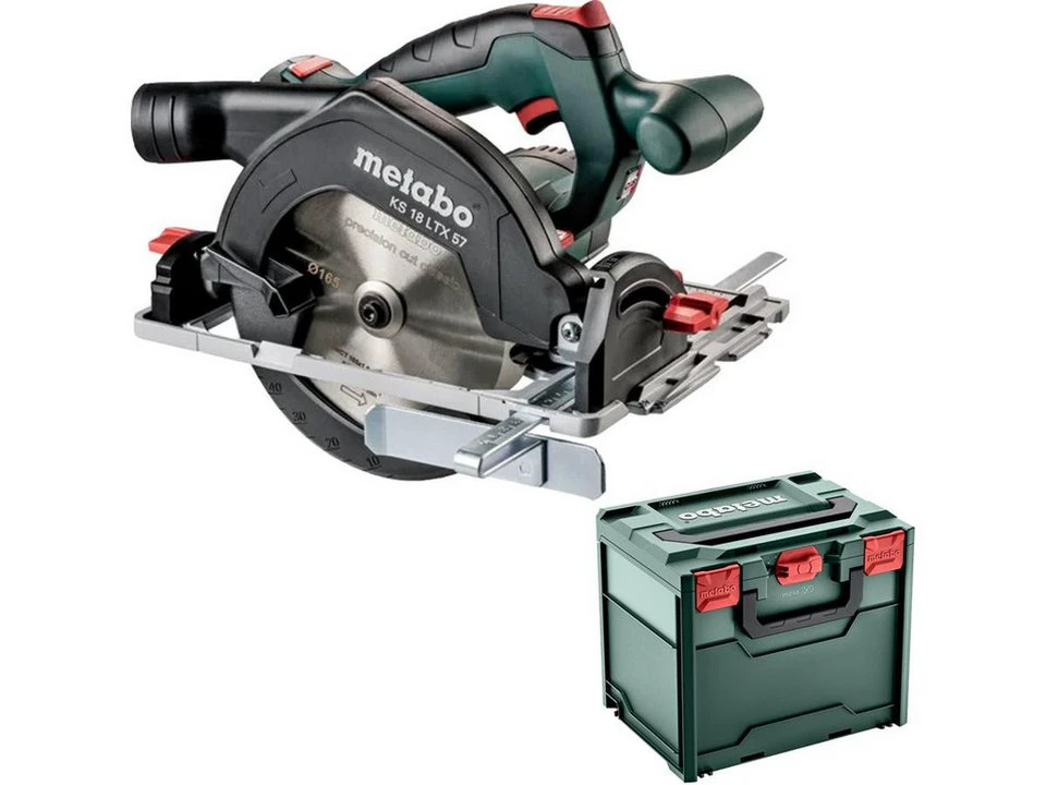 Metabo Akku-Handkreissäge KS 18 LTX 57 Solo ohne Akku Ladegerät in metaBOX