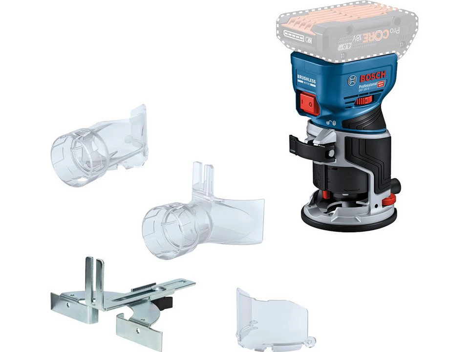 Bosch Professional Oberfräse GKF 18 V-8 18V Kantenfräse Solo Version Karton