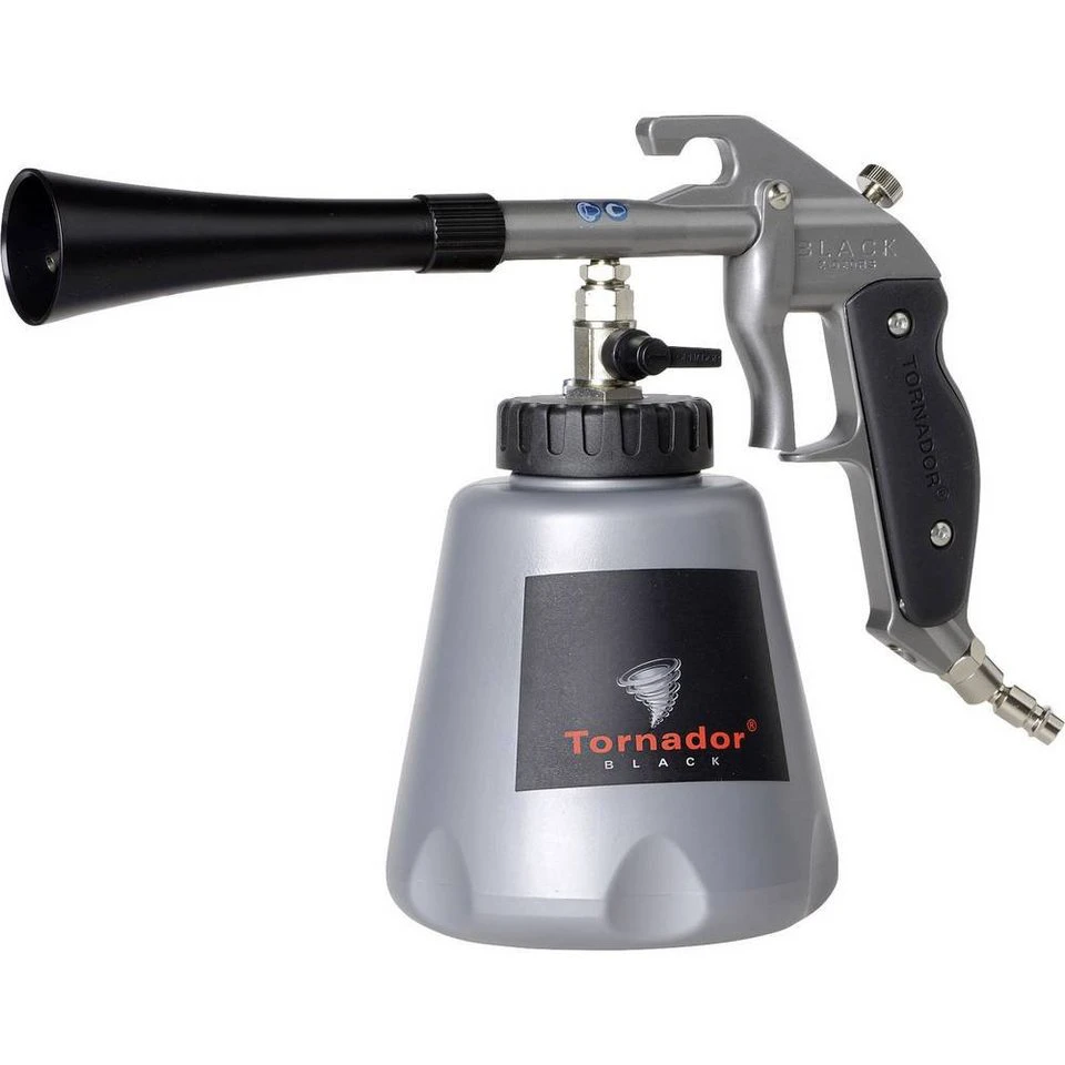 cemon Druckluftgeräte-Set Z-020RS Tornador Black Reinigungspistole Druckluft
