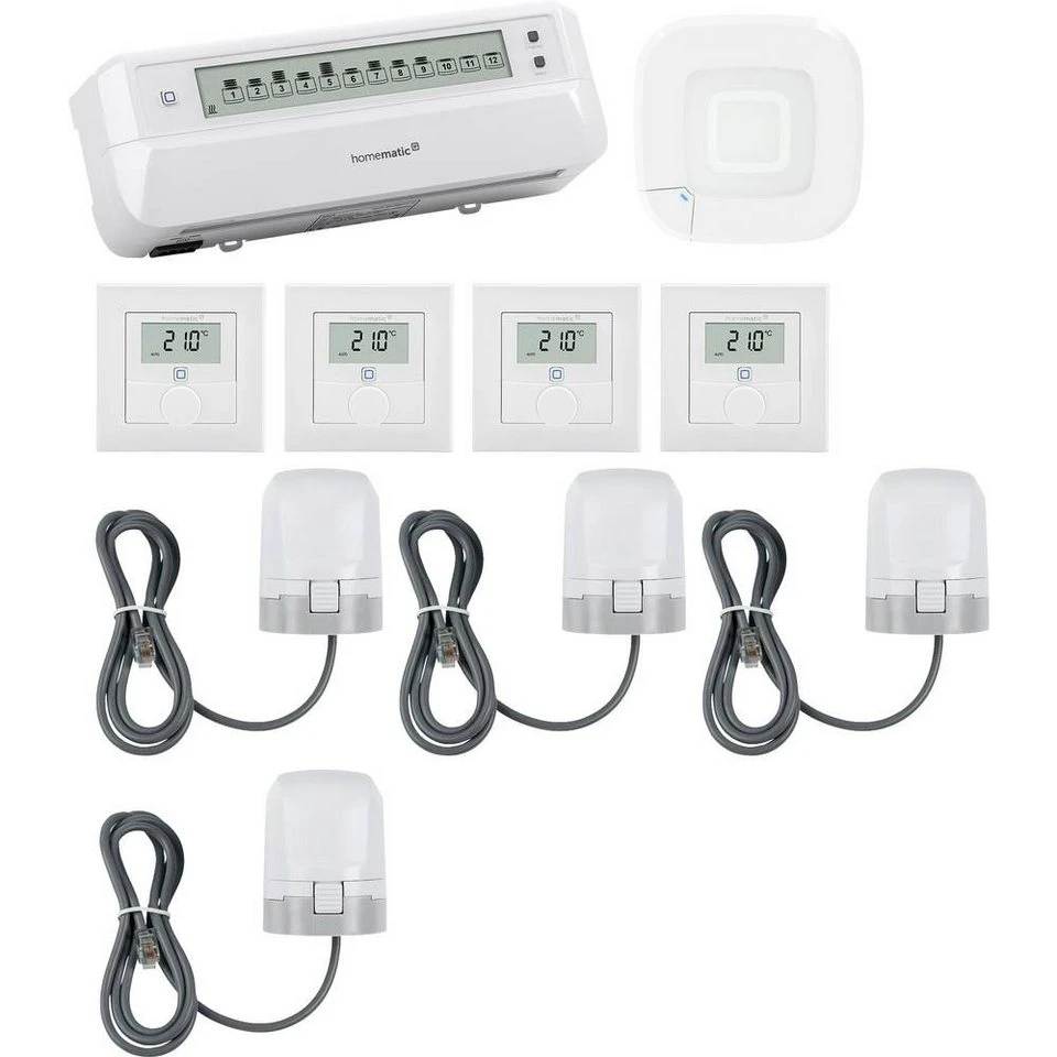 Homematic IP Smart-Home Starter-Set Access Point 2 161314A0 4x156669A0 4x153309A0 153621A0