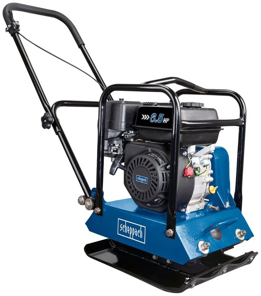 Scheppach Rüttelplatte HP1200S max. 5700 vpm 45x35 cm mit Gummimatte für Pflasterarbeiten