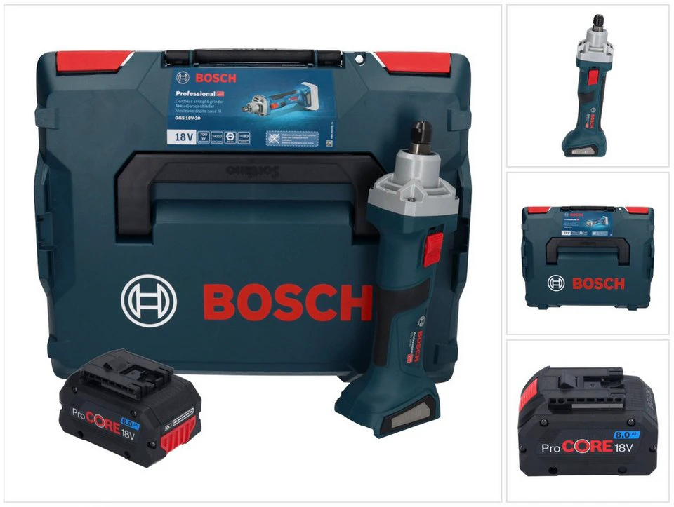 Bosch Professional GGS 18V-20 Akku-Geradschleifer 18 V Brushless ProCORE Akku 8,0 Ah