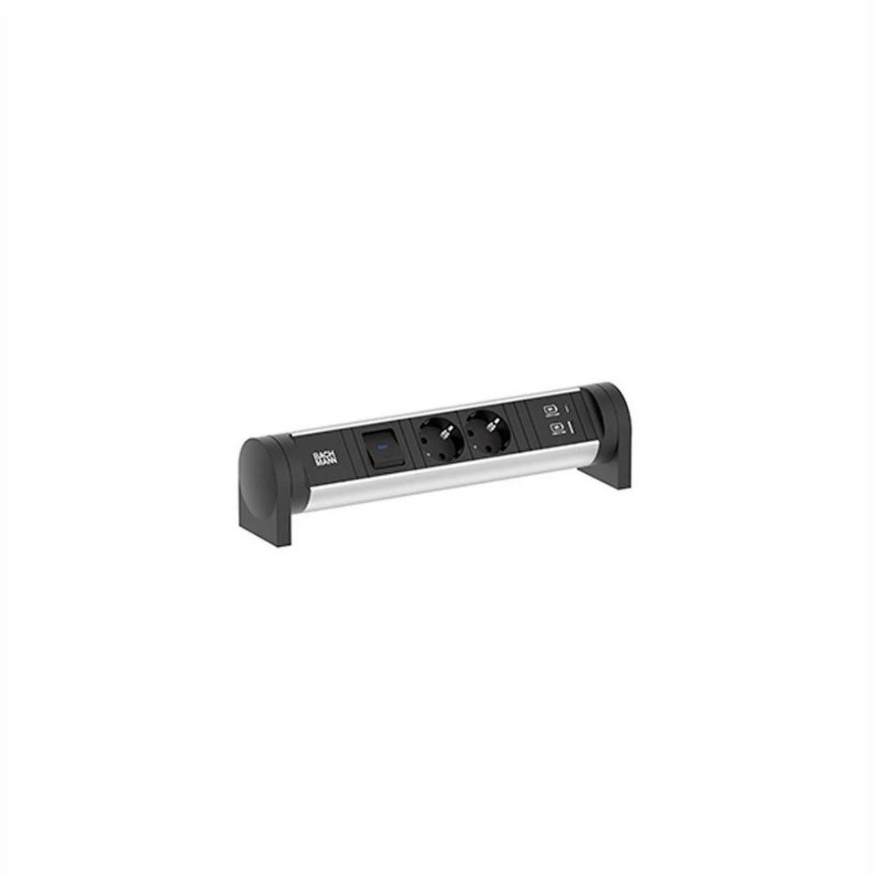 Bachmann CYCLE Desk Steckdosenleiste 2xCEE7/3 1xSchalter 1xUSB A/C 22W 0,2m GST18