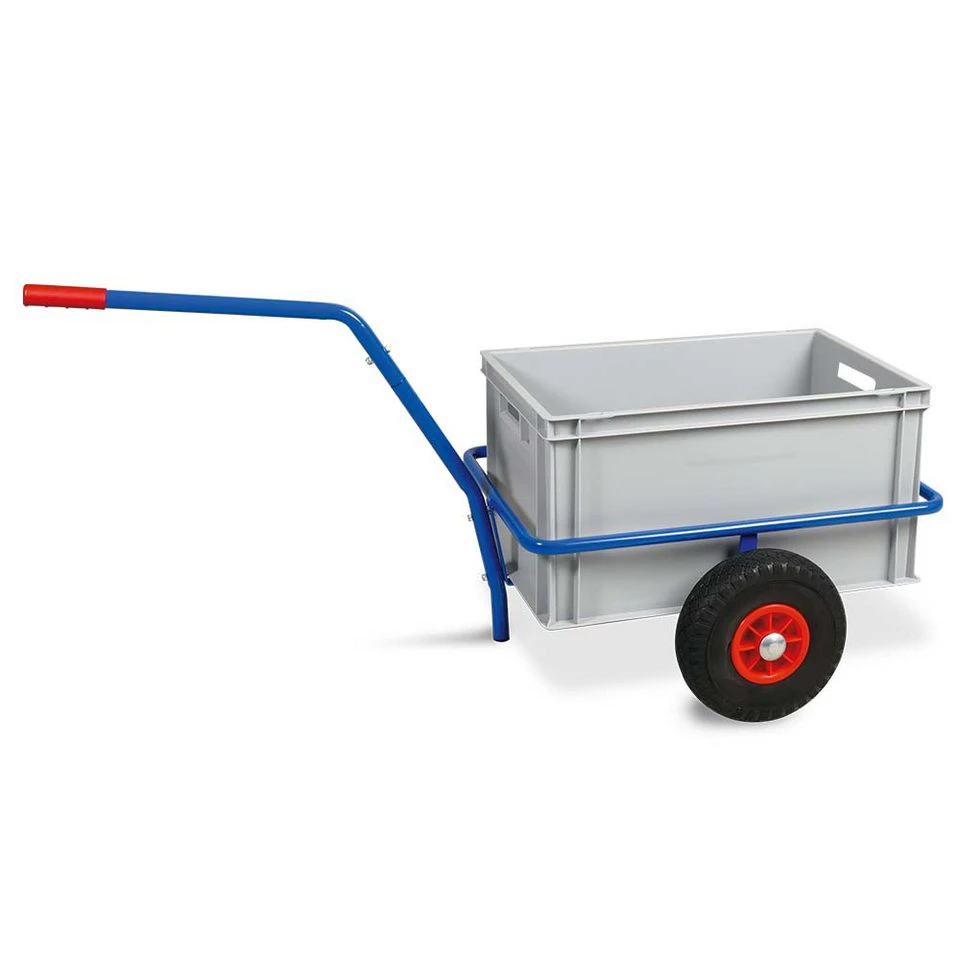 BRB-Lagertechnik Transportwagen Handwagen herausnehmbarer Kunststoffkasten 600x400x320 mm