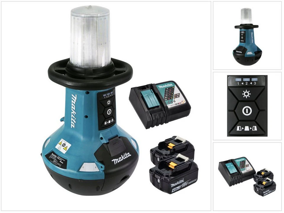 Makita DML 810 Akku LED Flächenlicht 18 / 36 V 5500 lm IP54