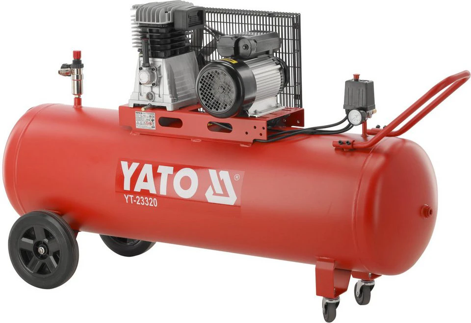 Yato Kompressor 200 l 2200 W 10 bar mit 2 Schnellverschluss-Kupplungen