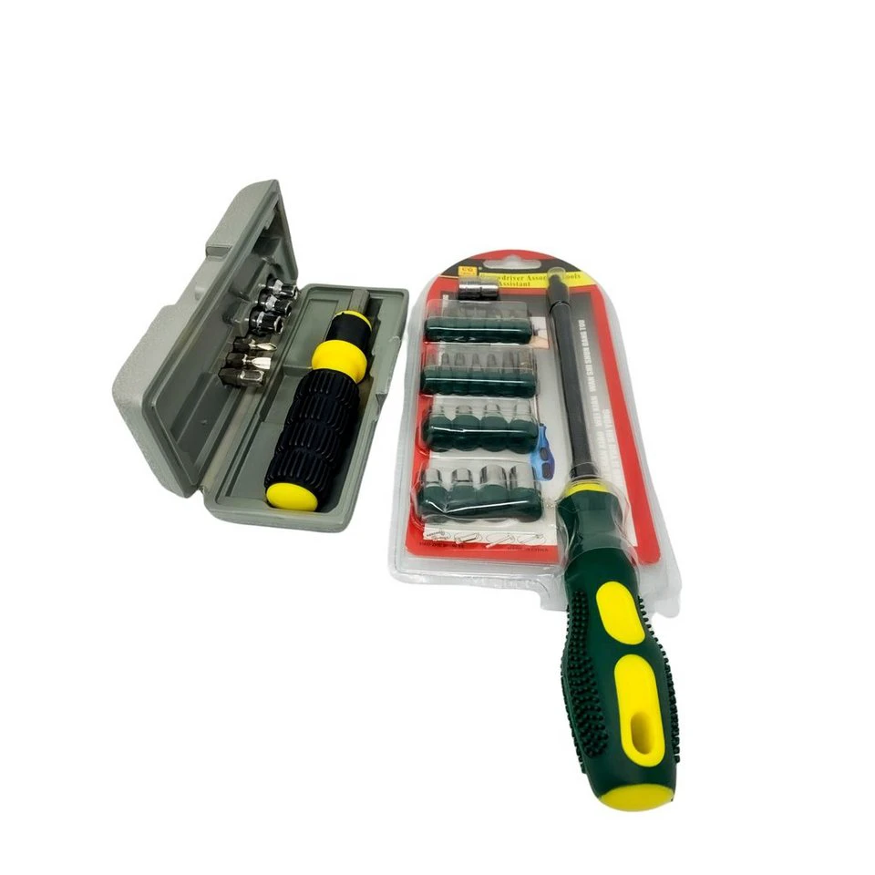 H-basics Bit-Schraubendreher mit 22 Aufsätzen Bit Socket Set 8 Aufsätze
