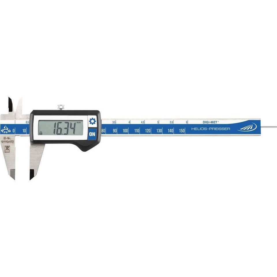 HELIOS PREISSER DIGI-MET Digitaler Messschieber 1326416 150 mm IP67