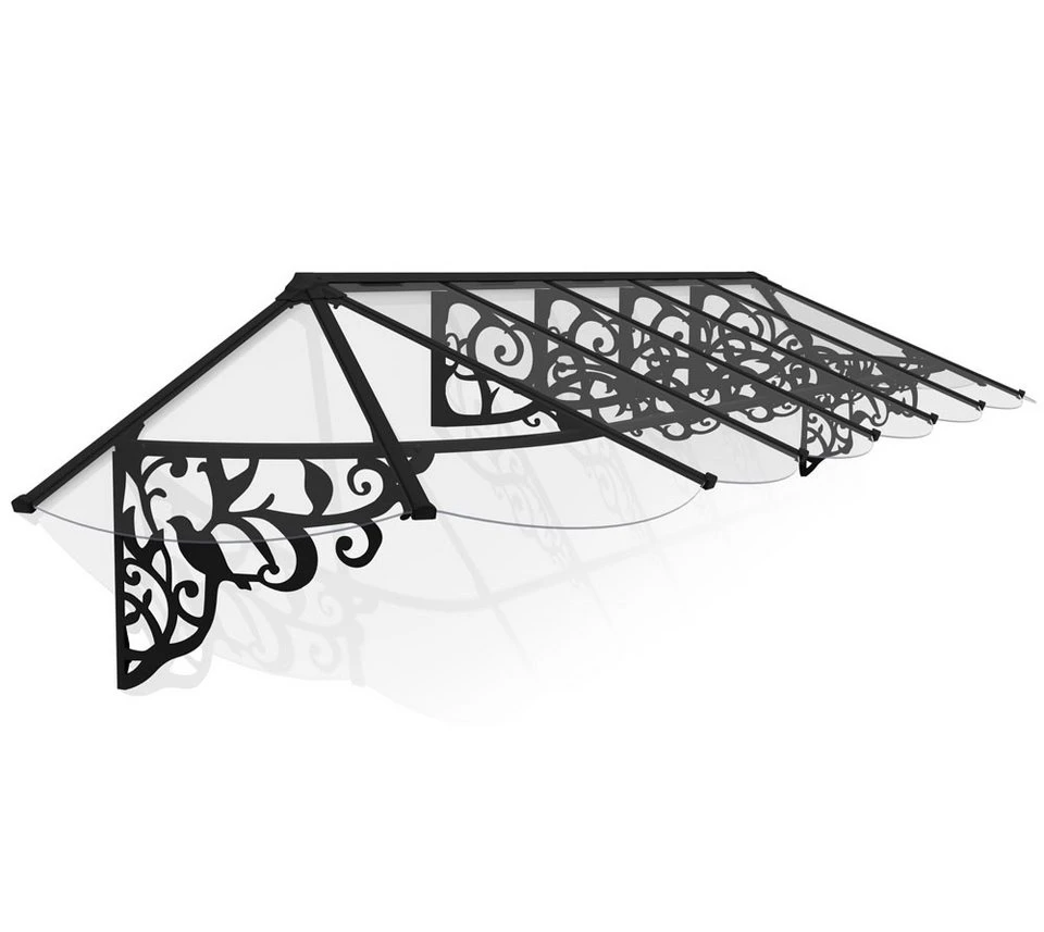 Palram - Canopia Vordach Lily 4178 421x88x70 cm schwarz