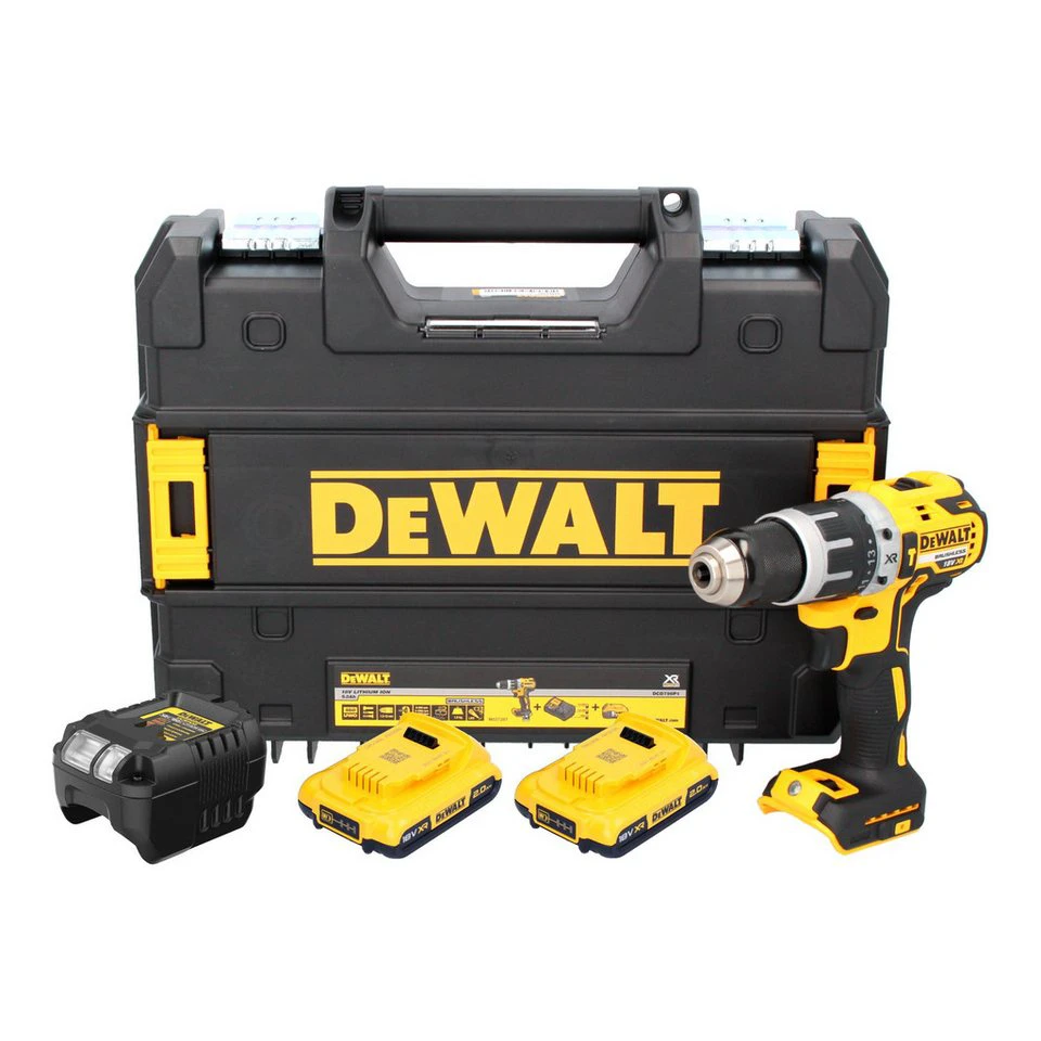 DeWalt Akku Schlagbohrschrauber DCD 796 18 V 70 Nm 2x Akku 2 Ah Lader TSTAK