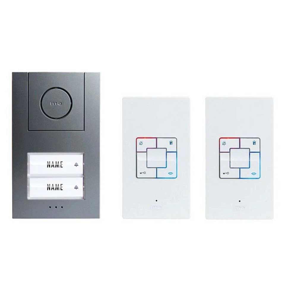 m-e Video-Türsprechanlage AD-4020 für 2-Familienhaus Alu Anthrazit