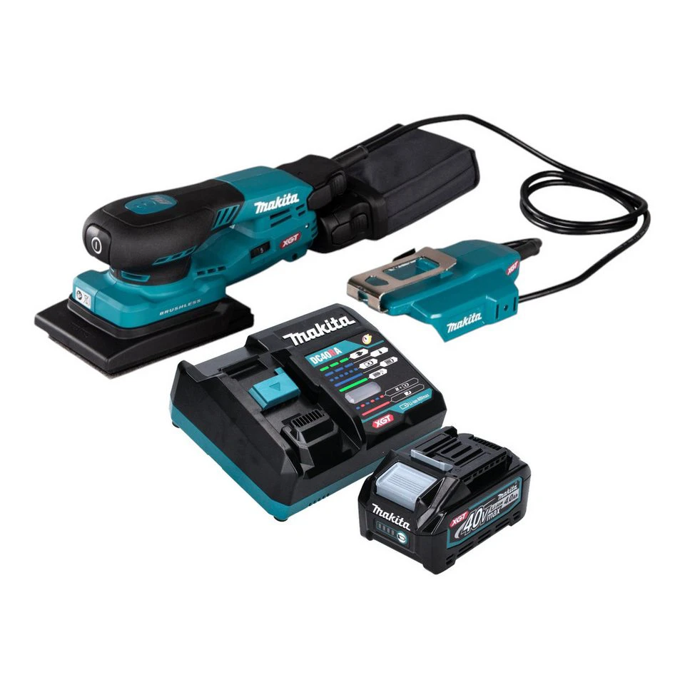 Makita Akku-Schwingschleifer BO005CG 40 V max 80 x 130 mm 3 mm Hub Akku 4 Ah Ladegerät