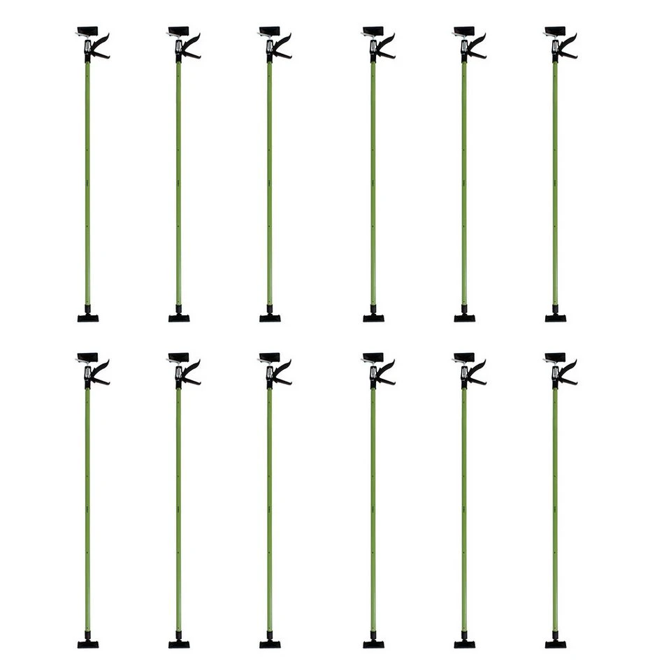 TRUTZHOLM Einhandstütze 12 x Deckenstütze Teleskopstütze 115 bis 290 cm Grün