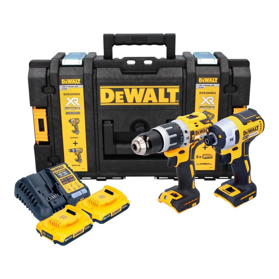 DeWalt DCK 266 D2 Set Akku Schlagschrauber Schlagbohrschrauber 18 V