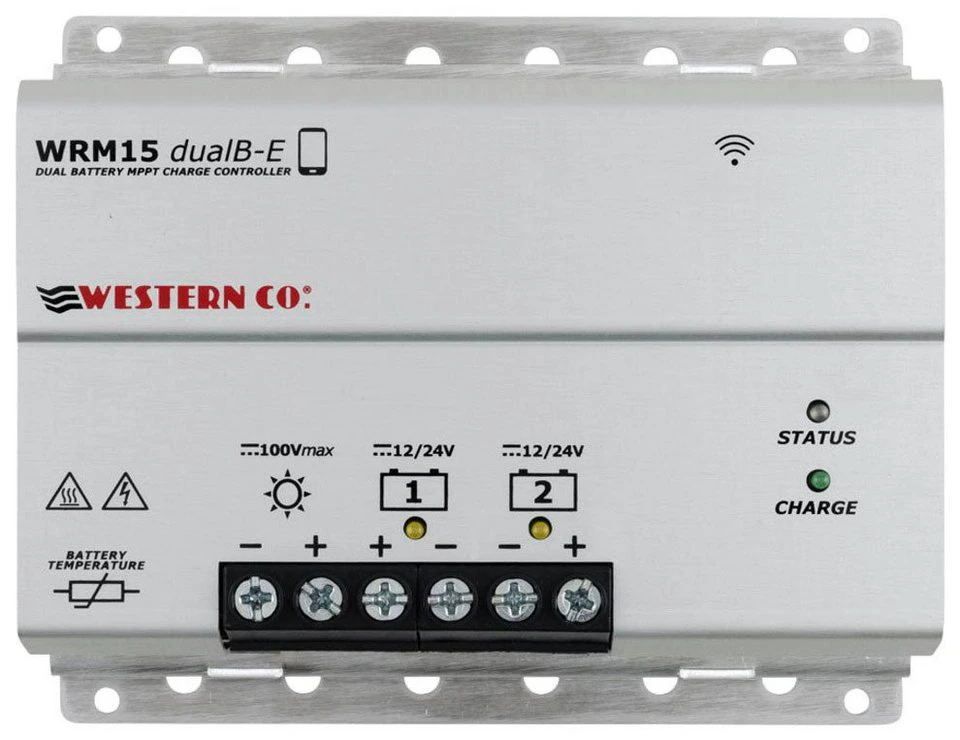 Victron Energy Solarladeregler Western WRM15 dualB-E MPPT 15 A, maximal 250 / 500 W