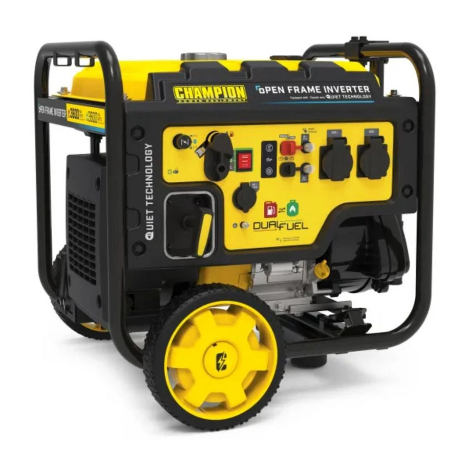 Champion Power Equipment Stromgenerator CPG4000DHY-DF DualFuel Inverter 3,6 kW Ölmangel-Abschaltautomatik