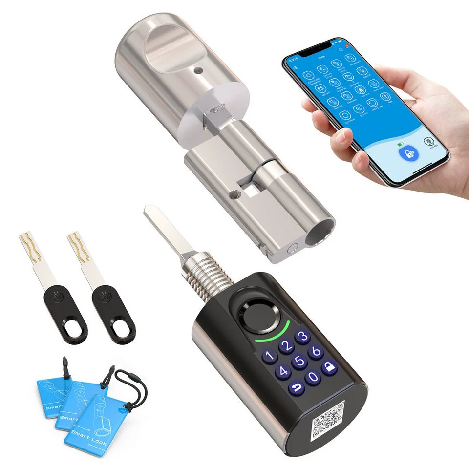 WE.LOCK Schließzylinder TOUCAKEY71 Fingerabdruck RFID App 60-90 mm Türen