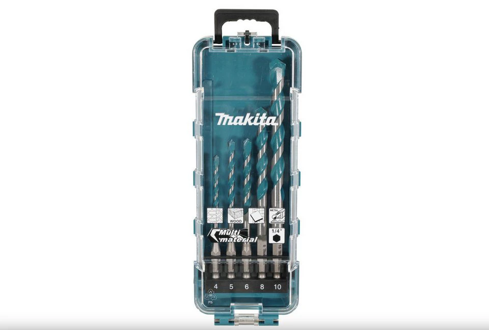 Makita Bohrersatz E-16732 TCT Multiboherset 1/4 Zoll 5-teilig Kunststoffbox