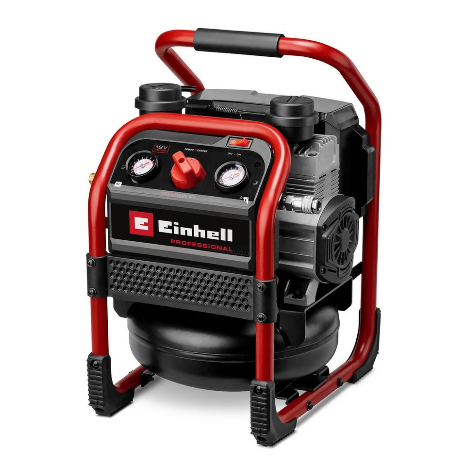 Einhell Akku-Kompressor SILENZZO 18/160 8 bar 6 l ohne Akku und Ladegerät