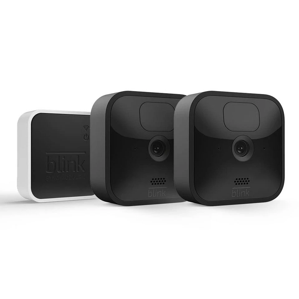 Blink Outdoor Überwachungskamera 2er Set HD kabellos mit Bewegungserfassung Alexa
