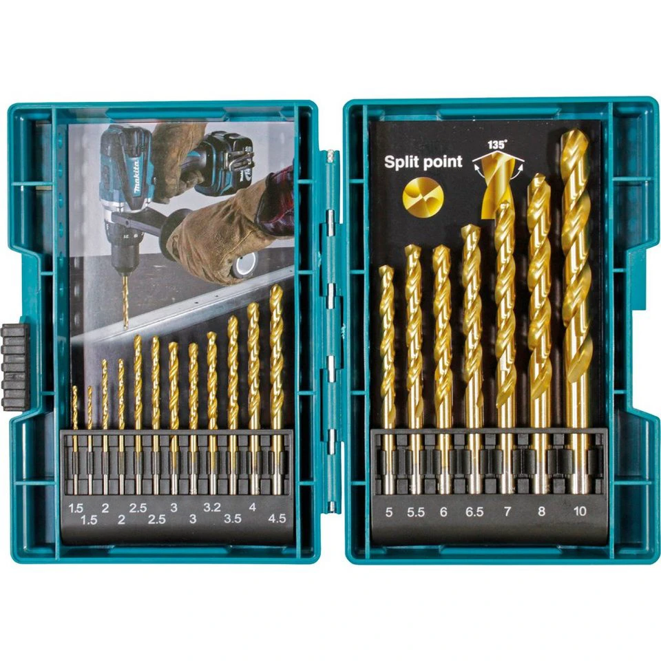 Makita Bohrer- und Bitset Metallbohrer-Set HSS-Tin 19-teilig B-67795