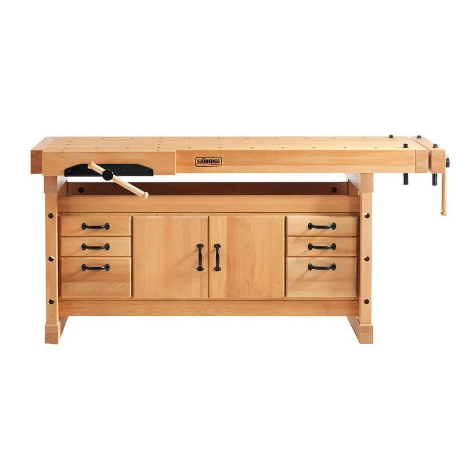 Sjöbergs Hobelbank Scandi 1425 mit Unterschrank SM07 aus Buche