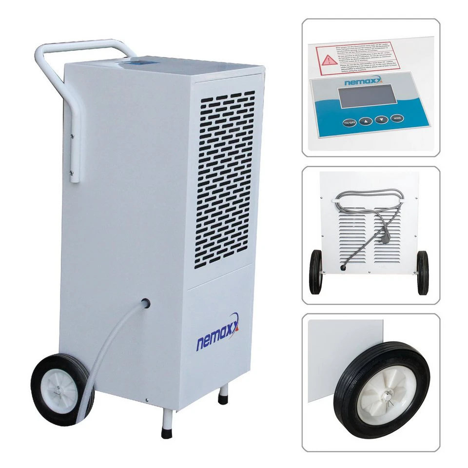 NEMAXX Bautrockner BT120 Entfeuchtung 120 Liter/Tag 1450 W 100-150 m²