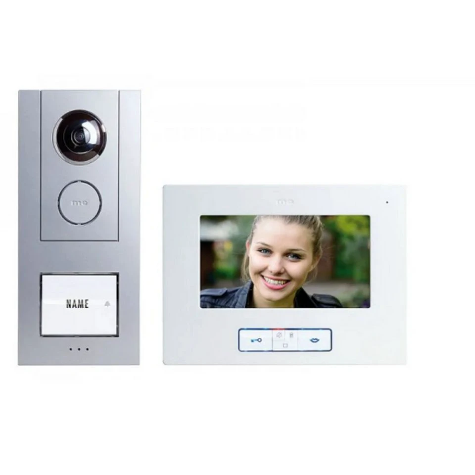 m-e VISTUS Video-Türsprechanlage 7 Zoll Aluminium Silber