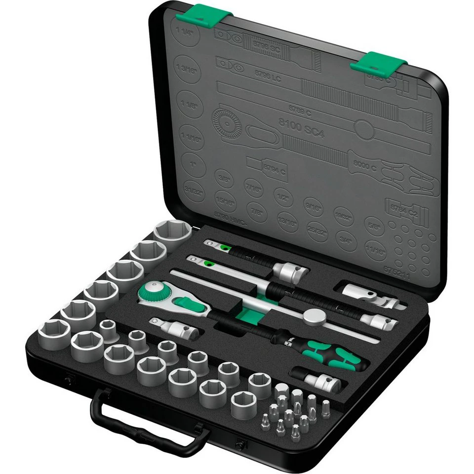 Wera Zyklop Speed-Knarrensatz 8100 SC 4 zöllig 38-teilig