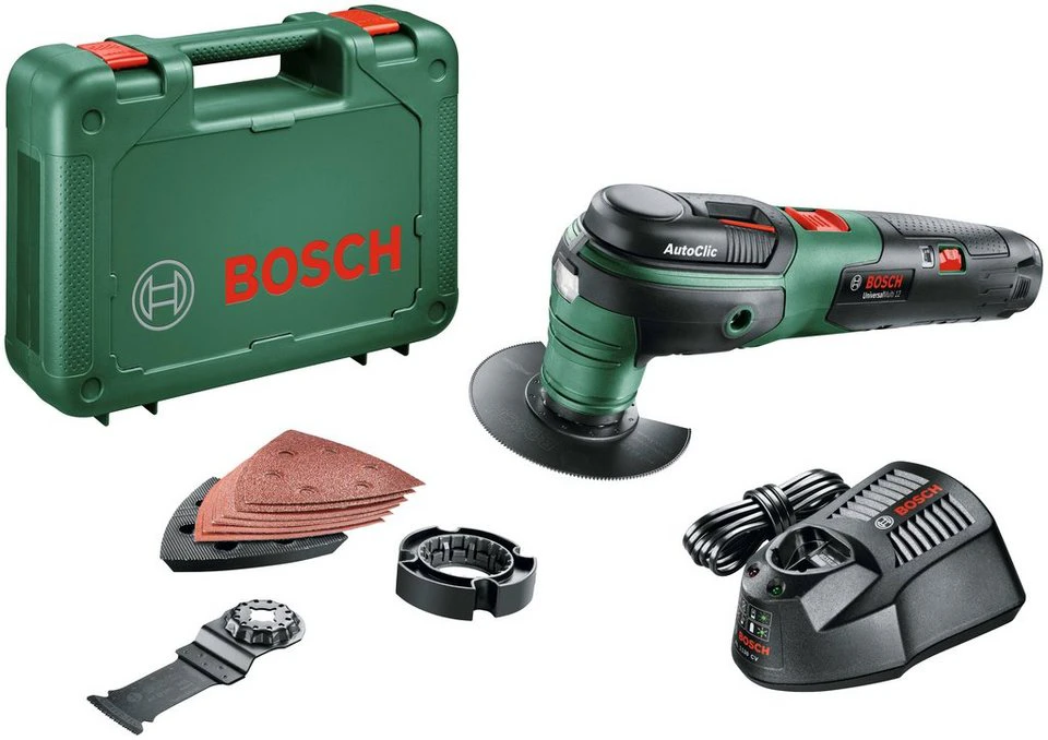 Bosch Home & Garden Akku-Multifunktionswerkzeug UniversalMulti 12 mit Akku und Ladegerät Set 12 V