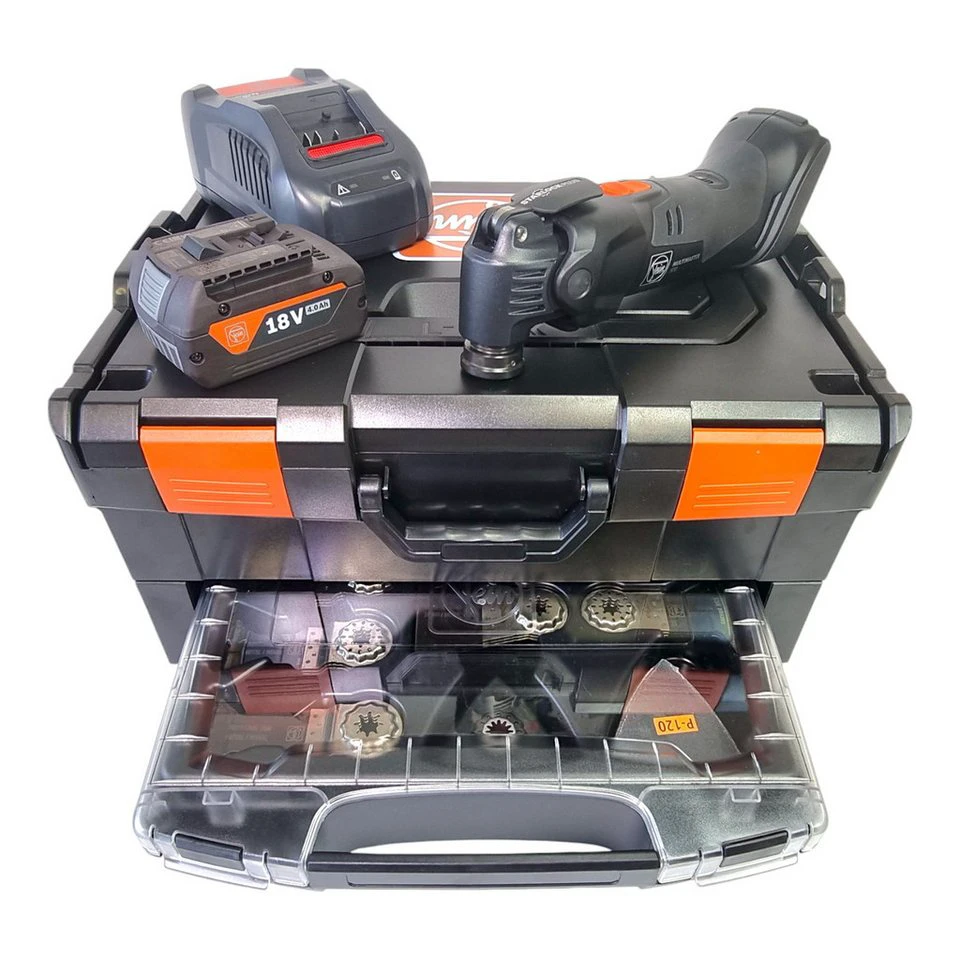 FEIN MultiMaster AMM 500 PLUS Akku-Multifunktionswerkzeug 18 V Starlock Plus Black Edition Zubehör