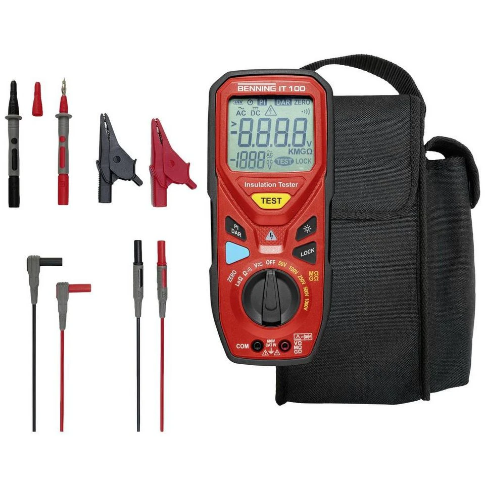 Benning Multimeter 044107 für Isolations- und Niederohmmessungen