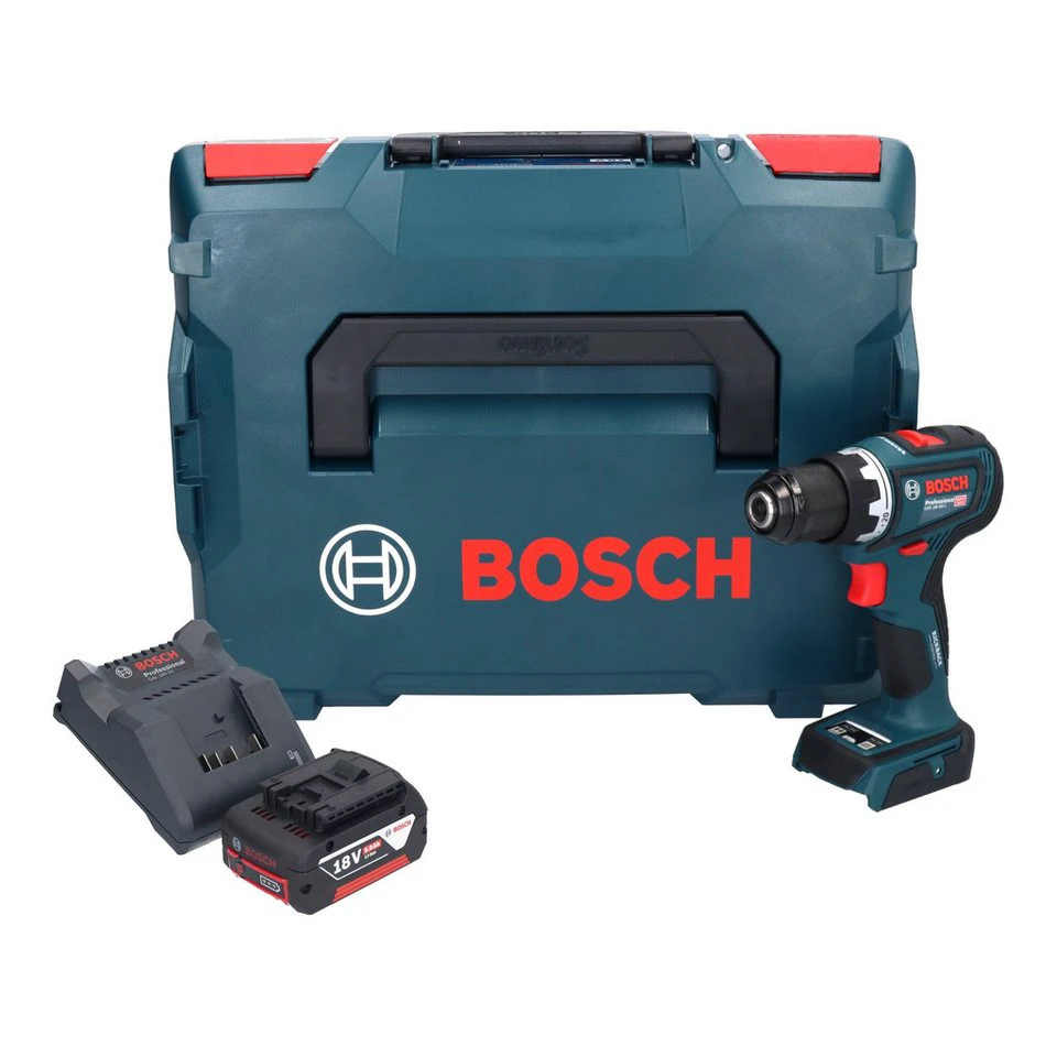 Bosch Professional GSR 18V-90 C Akku-Bohrschrauber 18 V 64 Nm Brushless mit Akku Ladegerät