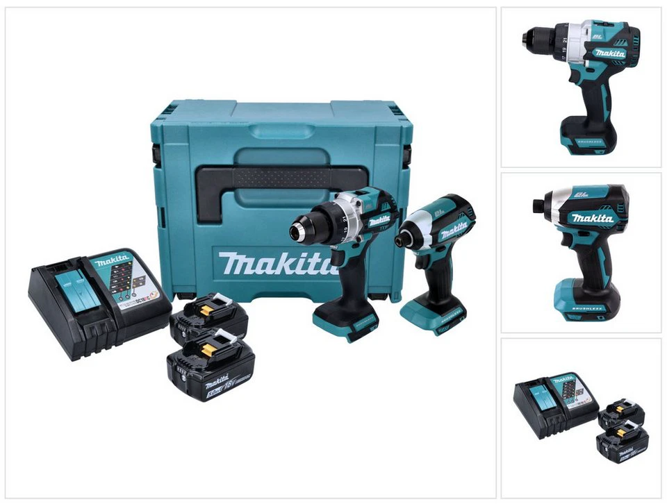 Makita Akku Combo Kit DLX 2432 TJ DDF 486 DTD 153 18 V