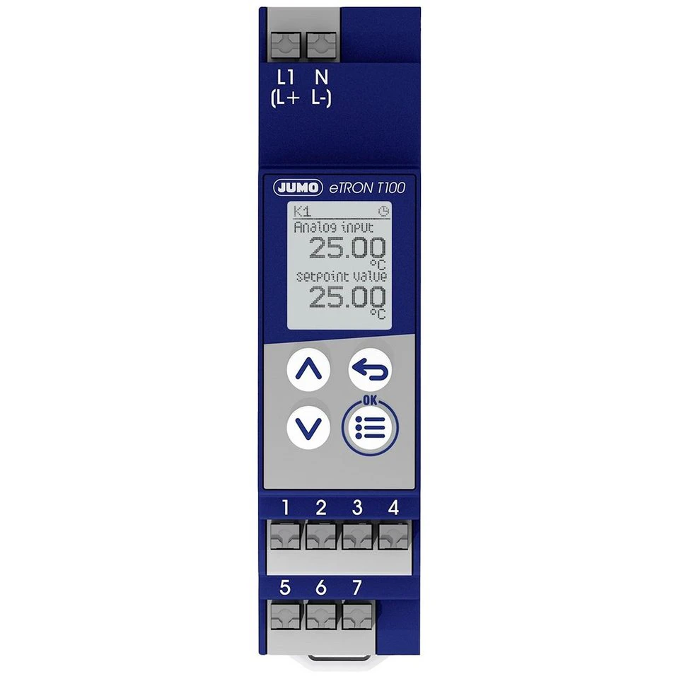 Jumo Digitaler Thermostat 00721265 Hutschienenmontage 35 mm