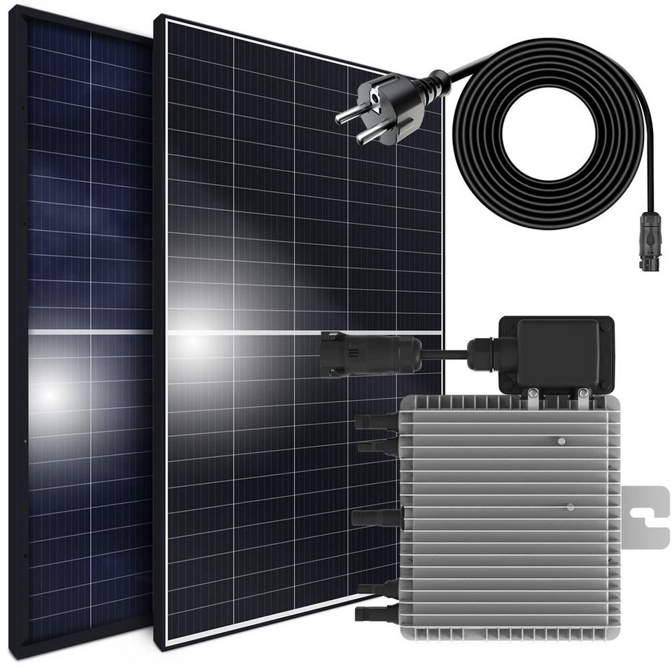 SUNNIVA Solaranlage 860/800W BIFACIAL Balkonkraftwerk 2x 430W Deye 800W WLAN