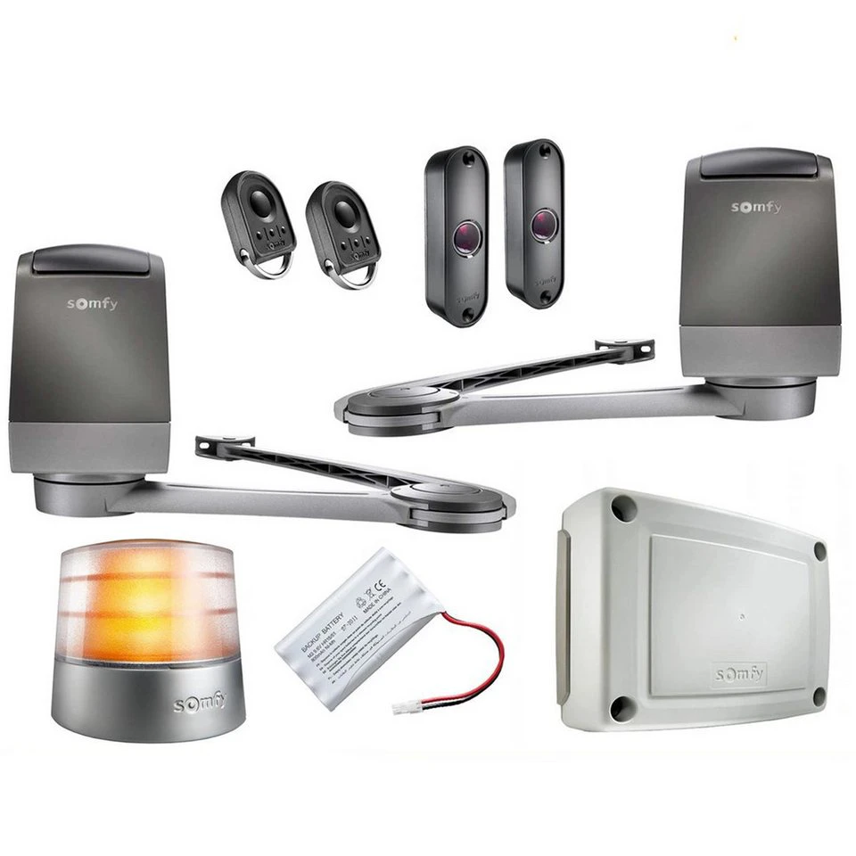 Somfy Axovia 3S io Pack Comfort 1216596 Drehtorantrieb für zweiflügelige Tore