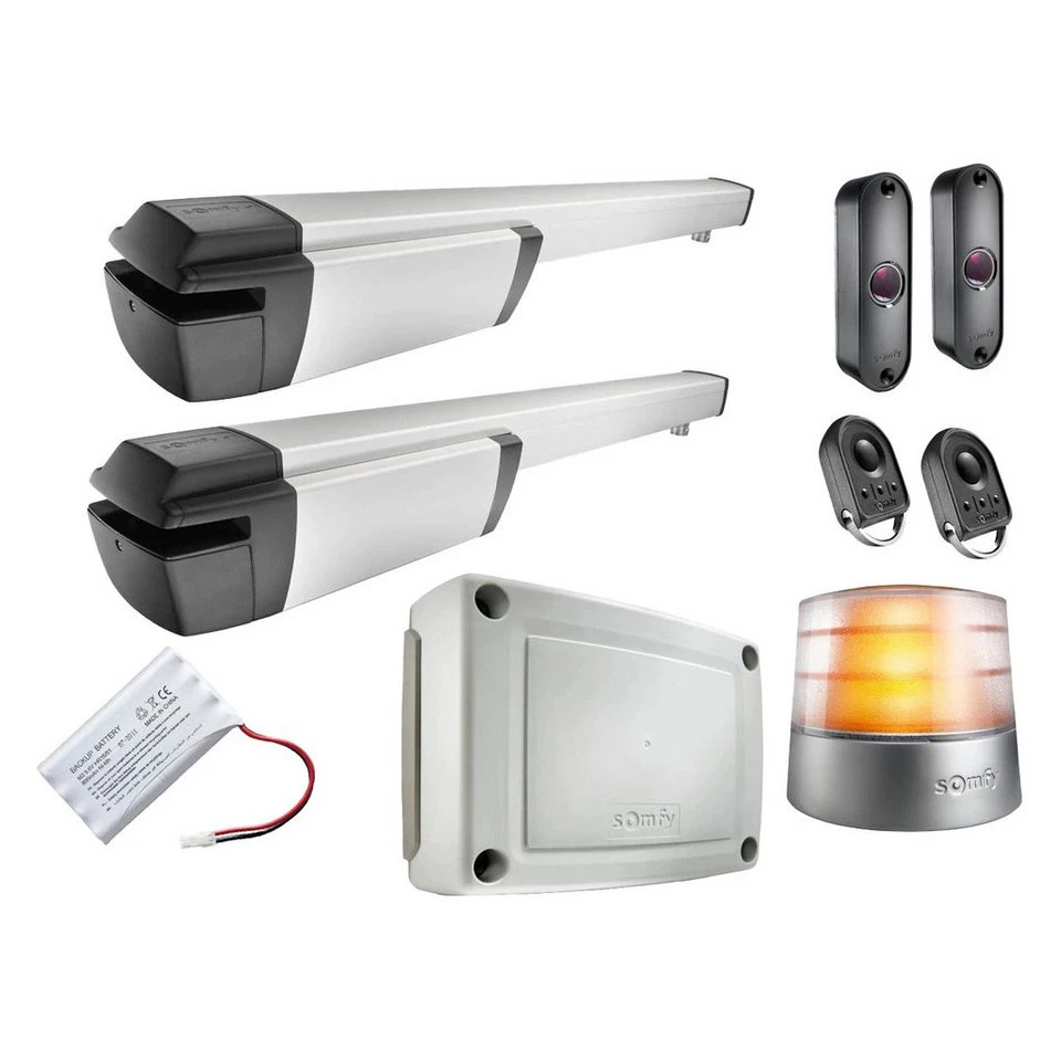 Somfy Drehtorantrieb Ixengo L 24V Comfort Pack iO 2-flügelig mit Akku